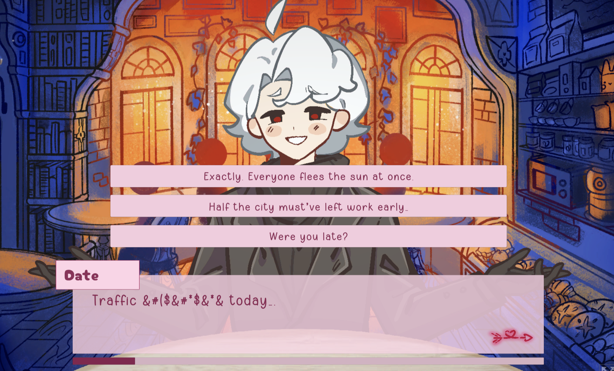 Visual Novel Dialogue System